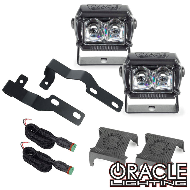 ORACLE Lighting 2005-2014 Toyota Tacoma A-Pillar Hood Mount Brackets w/ VEGA™ Series 2 Spotlights