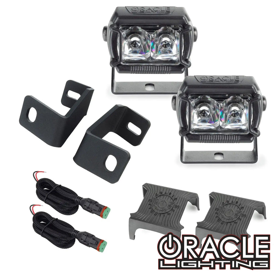 2015-2023 Ford F-150 A-Pillar Hood Mount Brackets w/ VEGA™ Series 2 Spotlights