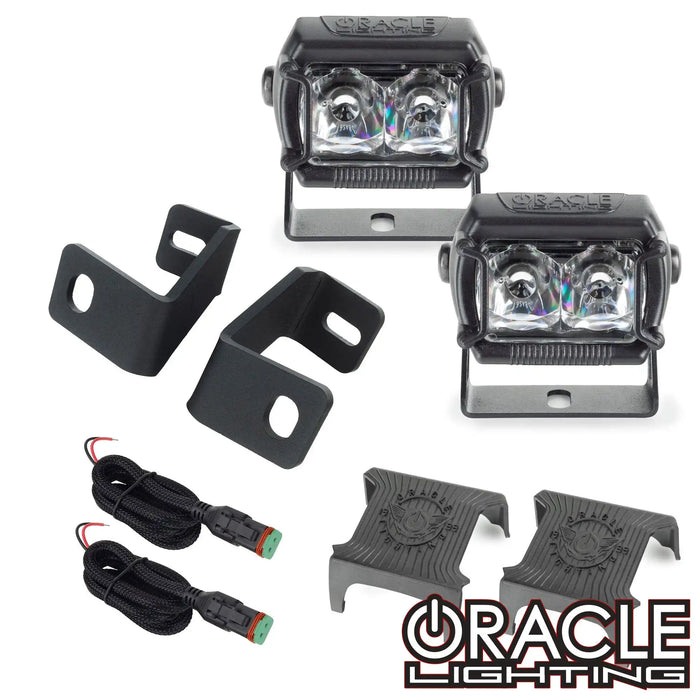 ORACLE Lighting 2015-2023 Ford F-150 A-Pillar Hood Mount Brackets w/ VEGA™ Series 2 Spotlights