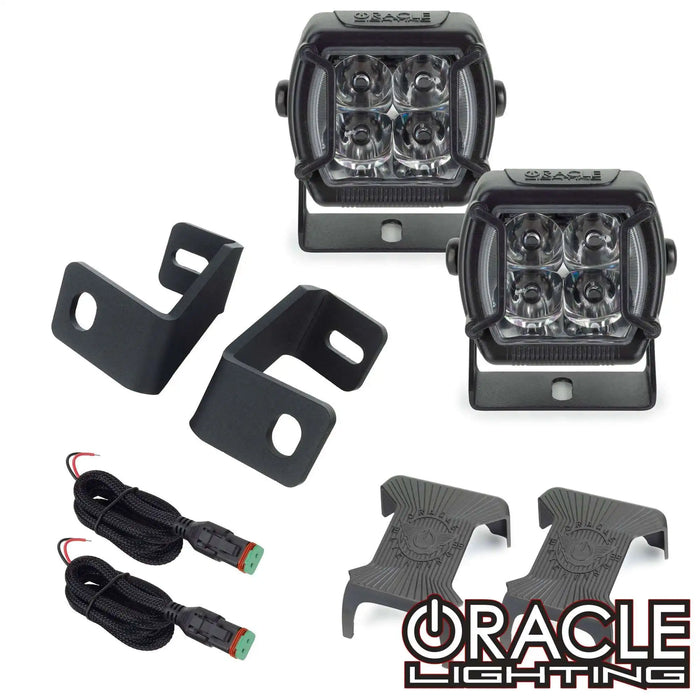 ORACLE Lighting 2015-2023 Ford F-150 A-Pillar Hood Mount Brackets w/ VEGA™ Series 4 Spotlights