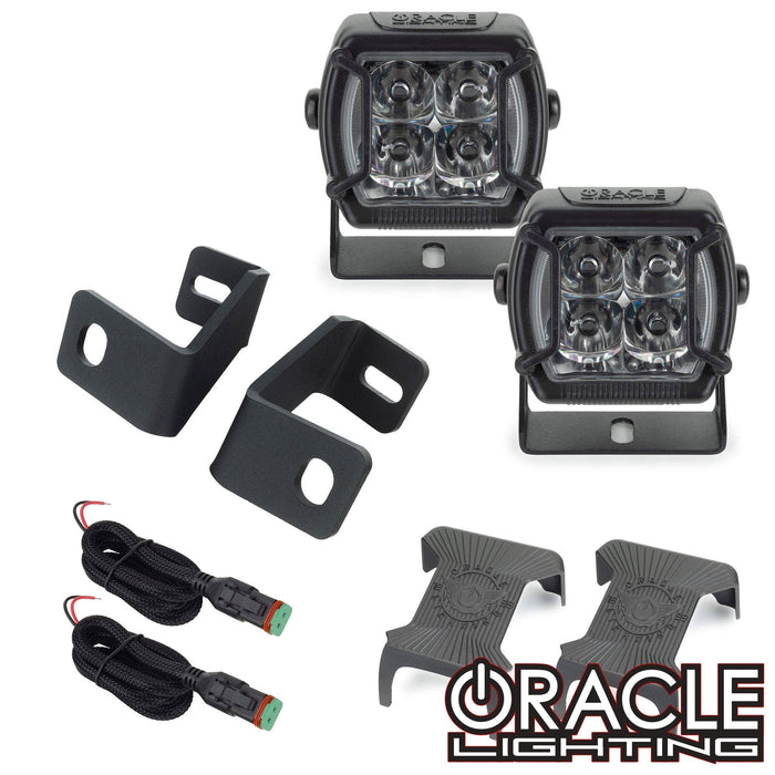 2015-2023 Ford F-150 A-Pillar Hood Mount Brackets w/ VEGA™ Series 4 Spotlights
