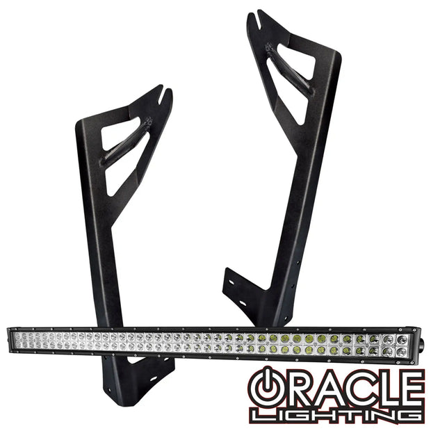 Jeep JK Upper Windshield Brackets + Light Combo