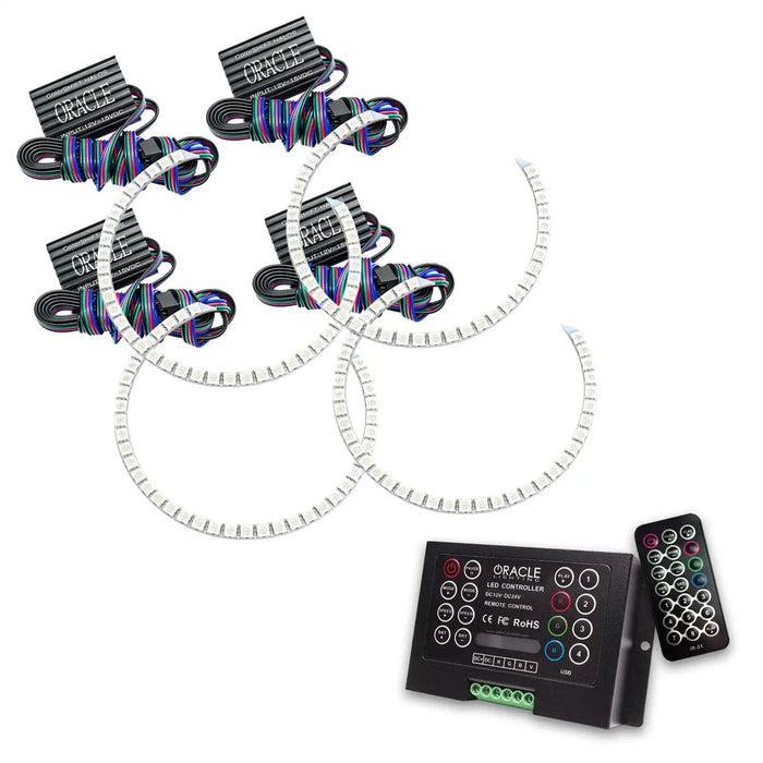 2011-2013 Dodge Durango LED Headlight Halo Kit with 2.0 Controller.