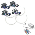 2005-2006 Toyota Camry LED Headlight Halo Kit with Simple Controller.