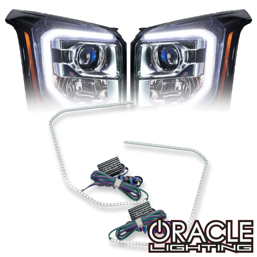 2015-2020 GMC Yukon LED ColorSHIFT Headlight Halo Kit