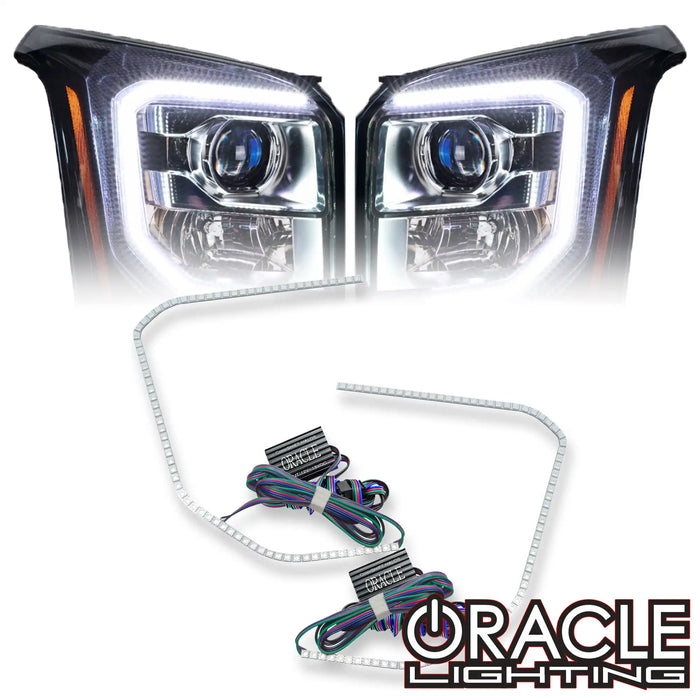 2015-2020 GMC Yukon LED ColorSHIFT Headlight Halo Kit