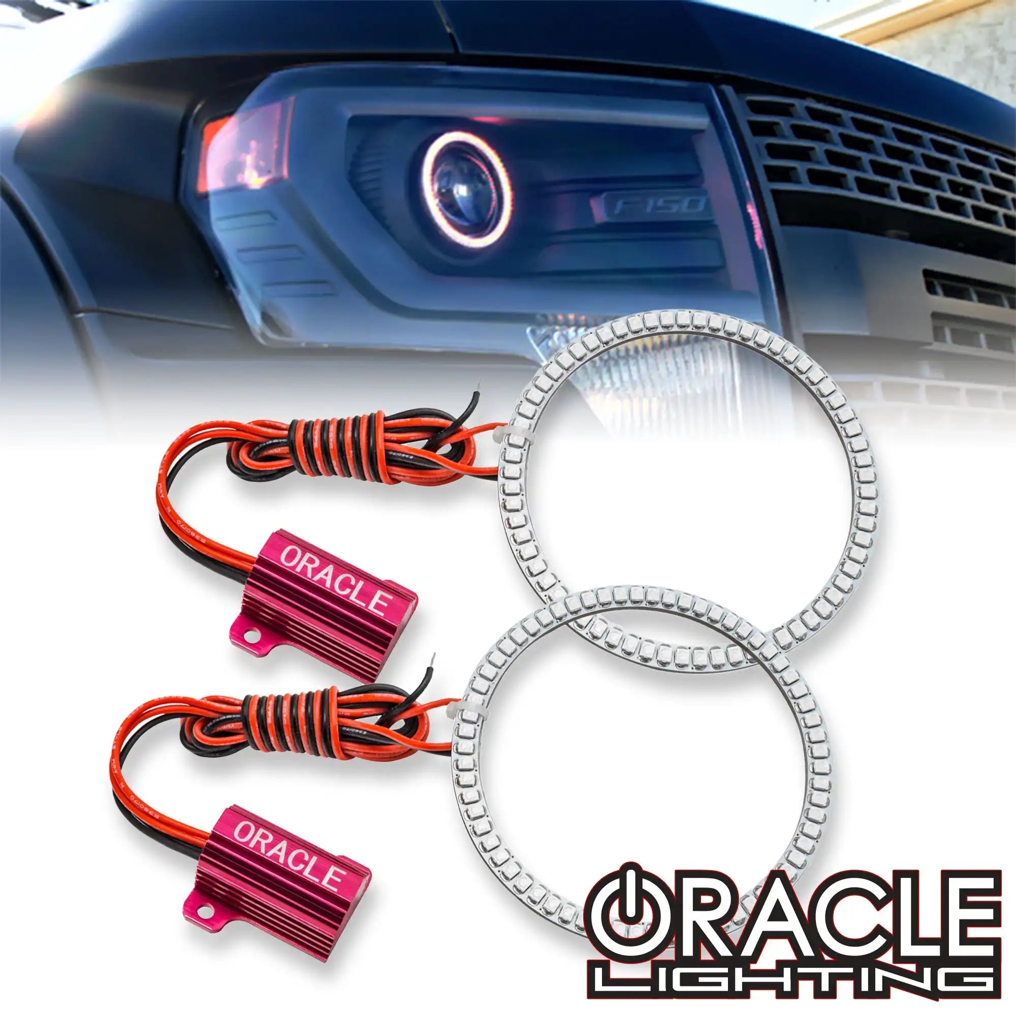Oracle Lighting 2299-334 ColorSHIFT Projector Headlight Halo Kit, ColorSHIFT - No Controller, image size:2000x2000