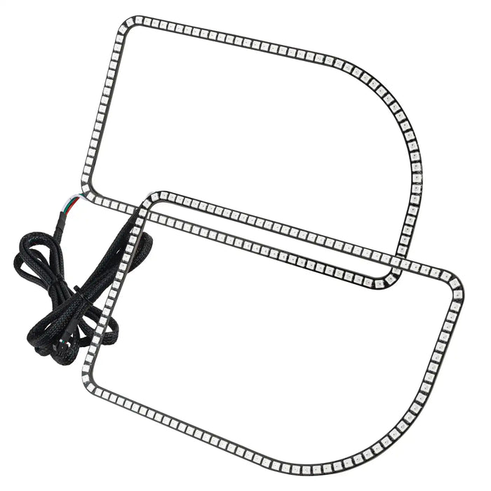 2011-2016 Ford F-250/F-350 Super Duty ORACLE Dynamic ColorSHIFT Headlight Halo Kit (Square Ring Design)