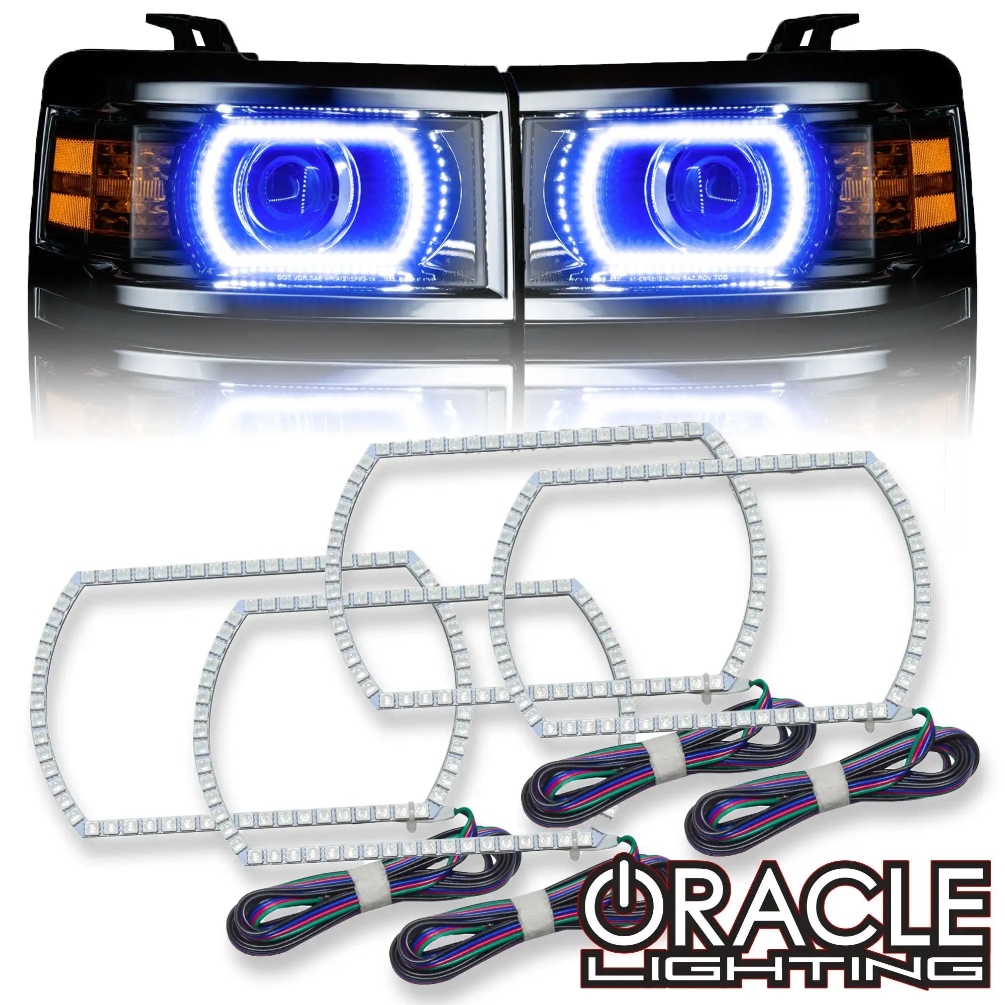2015 Silverado Led Pod Fog Lights Baja Designs Silverado 1500 Fog Pocket  Kit 14-15 SAE Clear 447530 3
