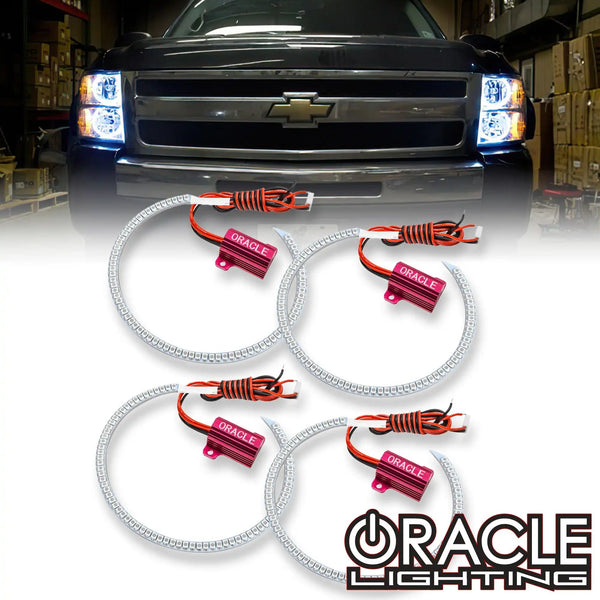 CHS RGB Halo Kit For Chevy Silverado 07-13 – Bluetooth LED Headlight & Fog Light Rings-782797