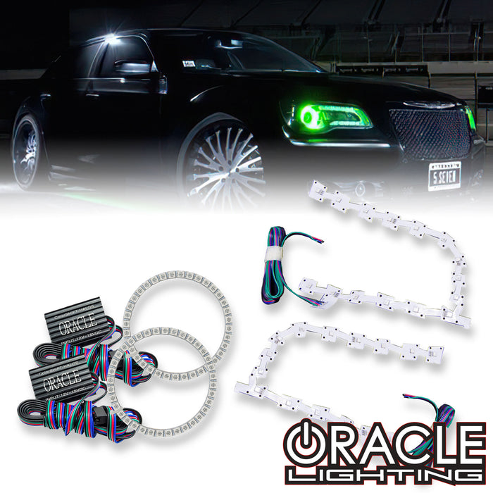 ORACLE Lighting 2011-2019 Chrysler 300C ColorSHIFT DRL Upgrade w/Halo Kit