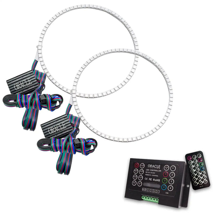 2007-2010 Jeep Compass LED Headlight Halo Kit with 2.0 Controller.