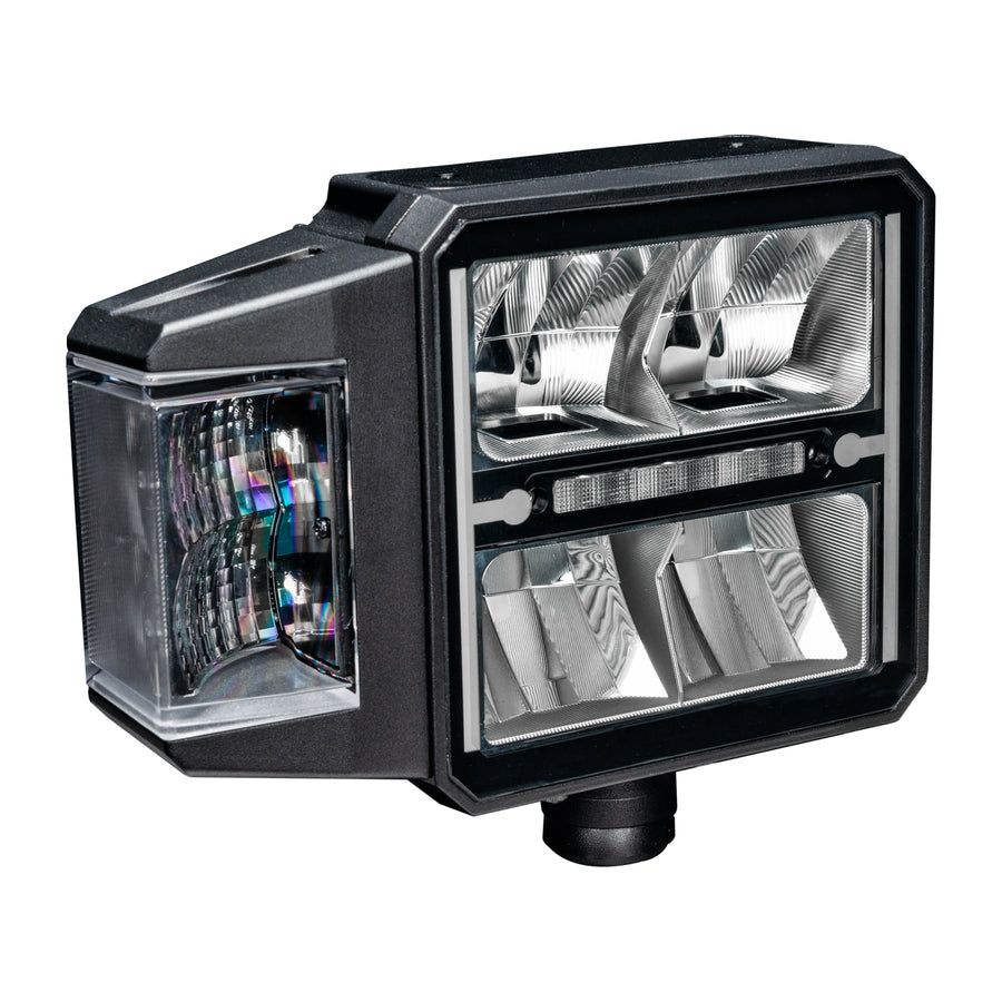 LED Plow Headlight with Heated Lens | Multifunction DOT Compliant