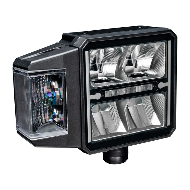 LED Plow Headlight with Heated Lens | Multifunction DOT Compliant