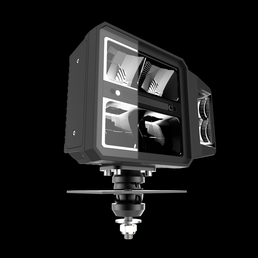 LED Plow Headlight with Heated Lens | Multifunction DOT Compliant