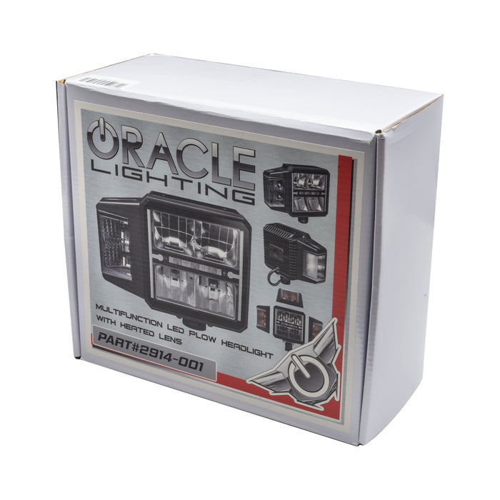 LED Plow Headlight with Heated Lens | Multifunction DOT Compliant