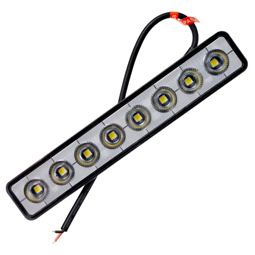Front product view of 9.5" 48W Angled LED Scene Light Flush Mount Bar