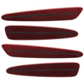 2005-2013 Chevrolet C6 Corvette Concept SMD Sidemarkers with dark red paint and tinted lenses.