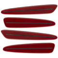 2005-2013 Chevrolet C6 Corvette Concept SMD Sidemarkers with dark red paint and tinted lenses.