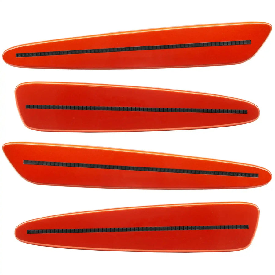 2005-2013 Chevrolet C6 Corvette Concept SMD Sidemarkers with bright orange paint and tinted lenses.