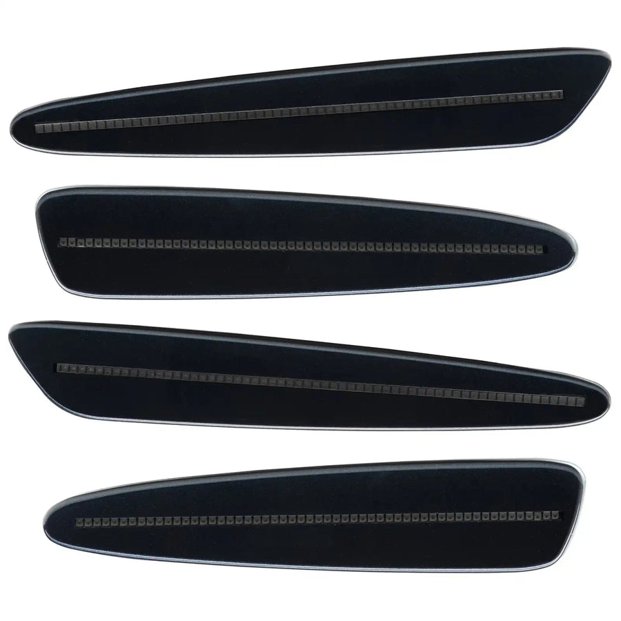 2005-2013 Chevrolet C6 Corvette Concept SMD Sidemarkers with dark gray paint and tinted lenses.