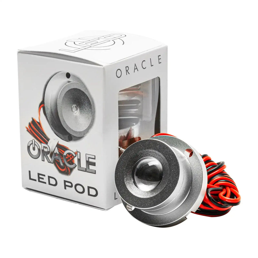LED flood pod with packaging