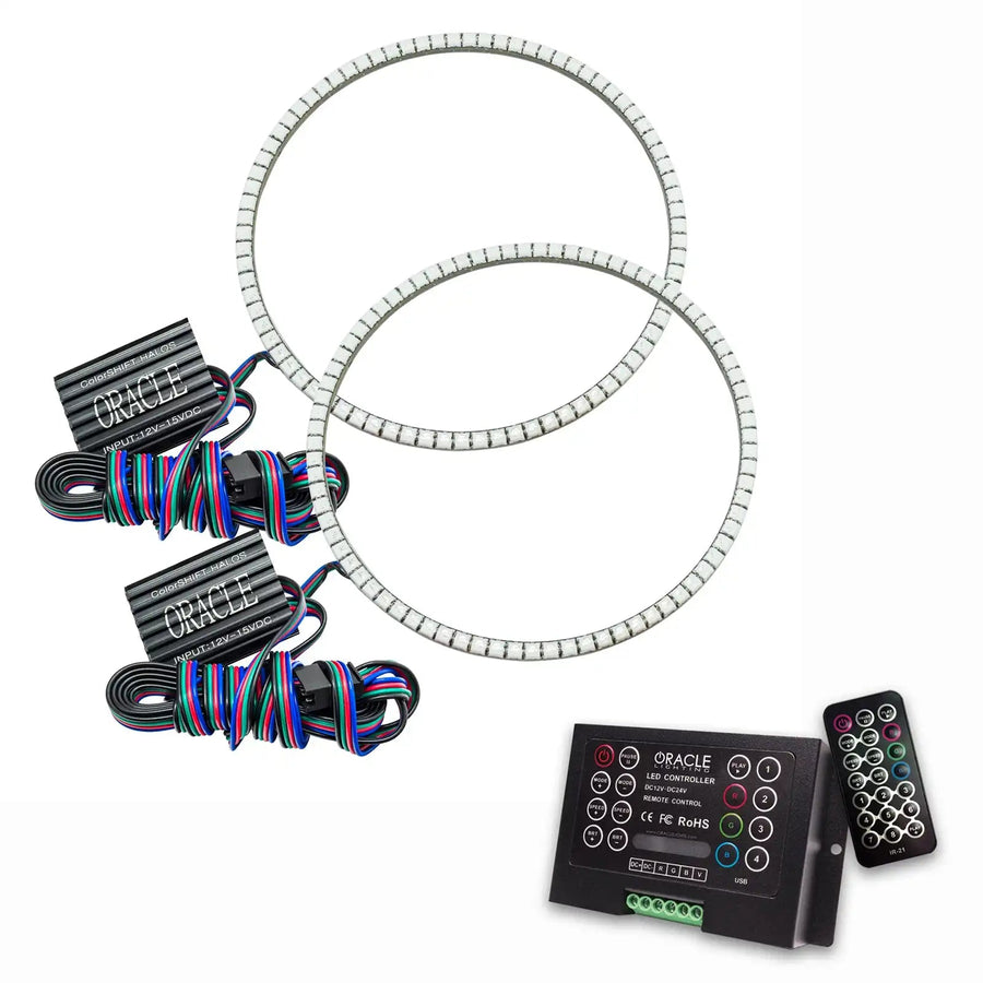 2003-2010 Hummer H2 Surface Mount LED Headlight Halo Kit with 2.0 Controller.