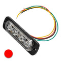  4 LED Slim Strobe Light- Flush Lighthead with red LED