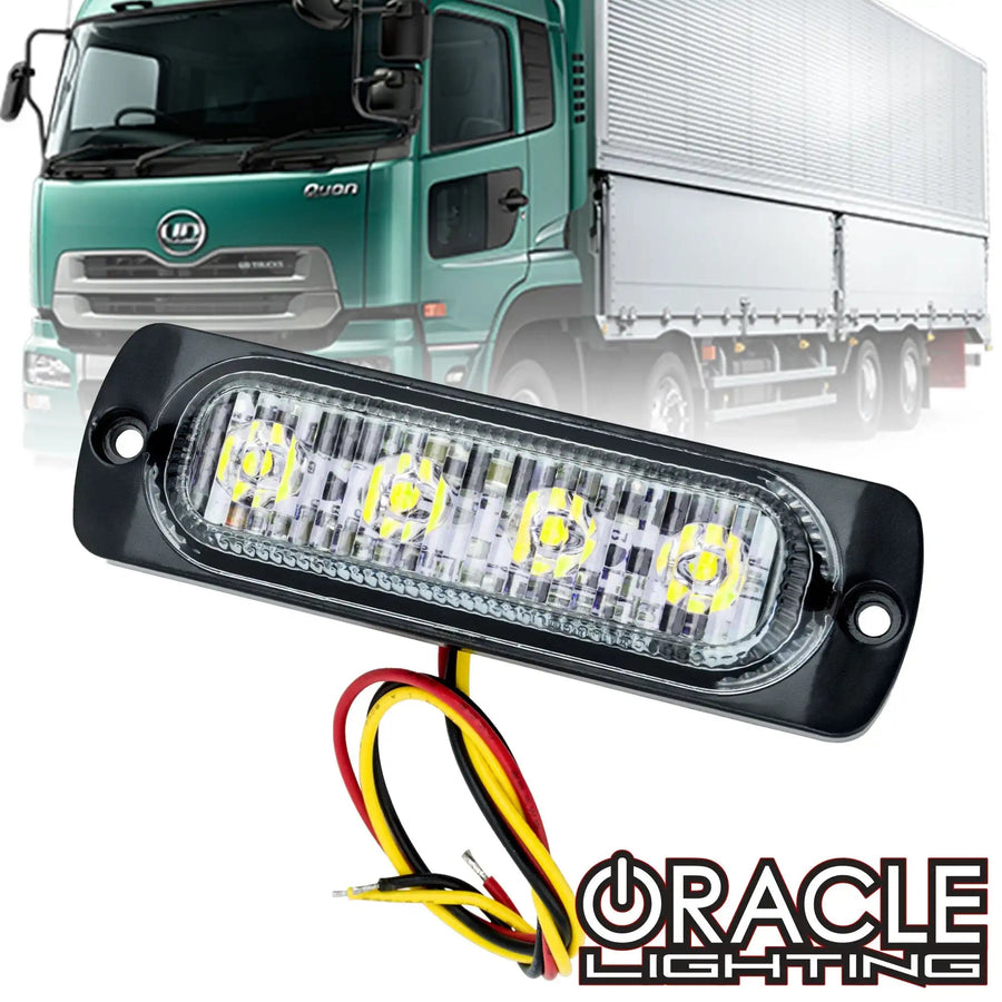 6 LED Dual Color Slim Strobe