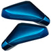 2005-2013 Chevrolet C6 Corvette Concept LED Side Mirrors painted metallic blue.