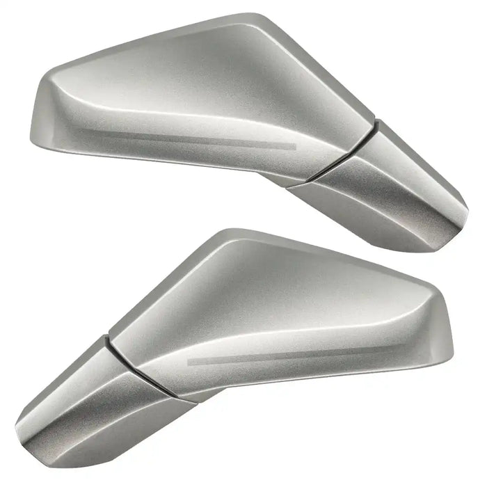 2005-2013 Chevrolet C6 Corvette Concept LED Side Mirrors painted silver.