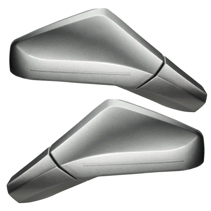 2005-2013 Chevrolet C6 Corvette Concept LED Side Mirrors painted silver.