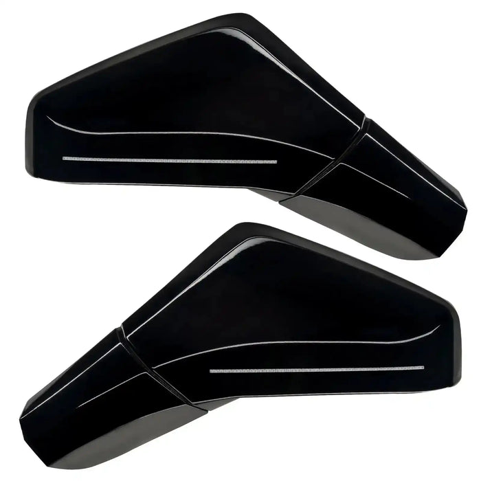 2005-2013 Chevrolet C6 Corvette Concept LED Side Mirrors painted black.