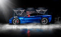 Side view of C6 Corvette with Concept LED Side Mirrors installed.