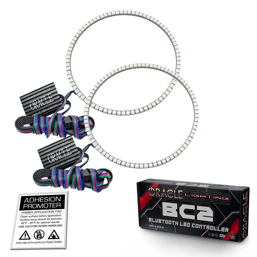 1997-2006 Jeep Wrangler TJ ORACLE LED Headlight Halo Kit- Waterproof Surface Mount