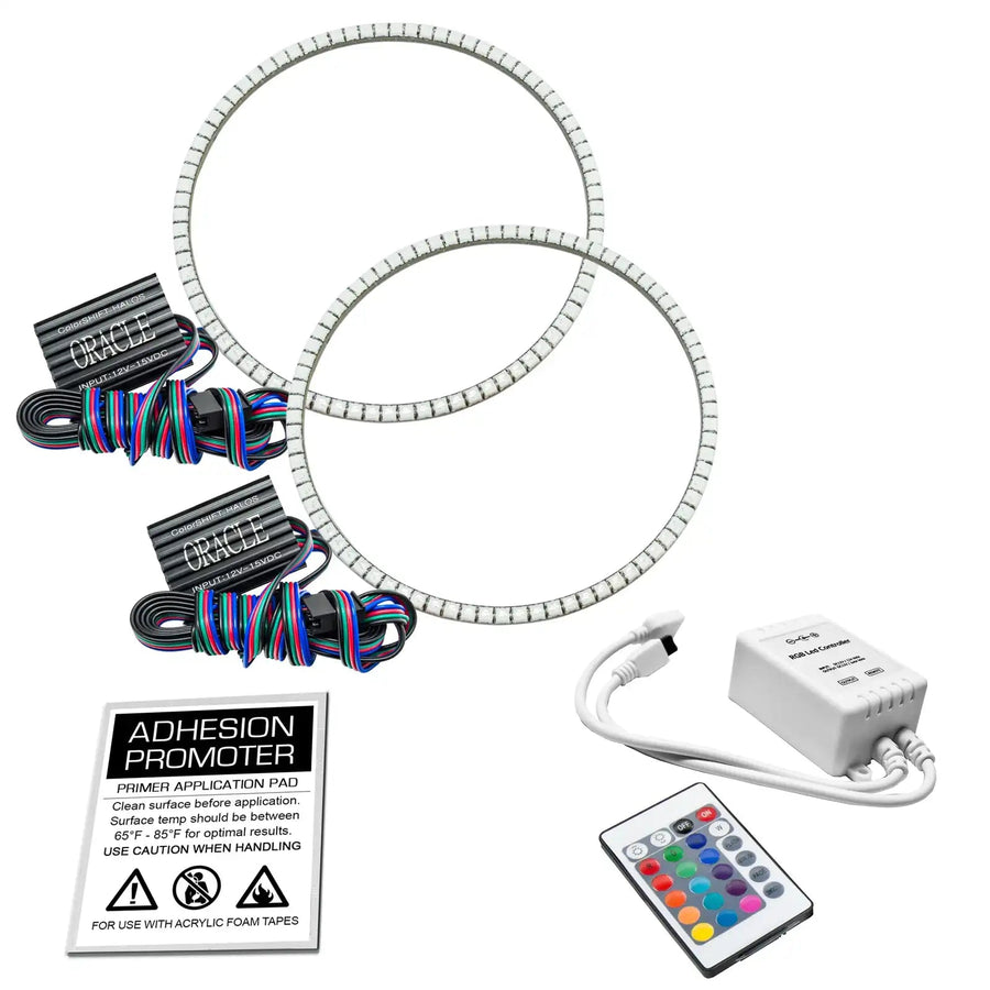 1997-2006 Jeep Wrangler TJ ORACLE LED Headlight Halo Kit- Waterproof Surface Mount with Simple Controller.
