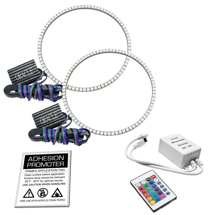 1997-2006 Jeep Wrangler TJ ORACLE LED Headlight Halo Kit- Waterproof Surface Mount with Simple Controller.