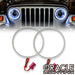 1997-2006 Jeep Wrangler TJ ORACLE LED Headlight Halo Kit- Waterproof Surface Mount