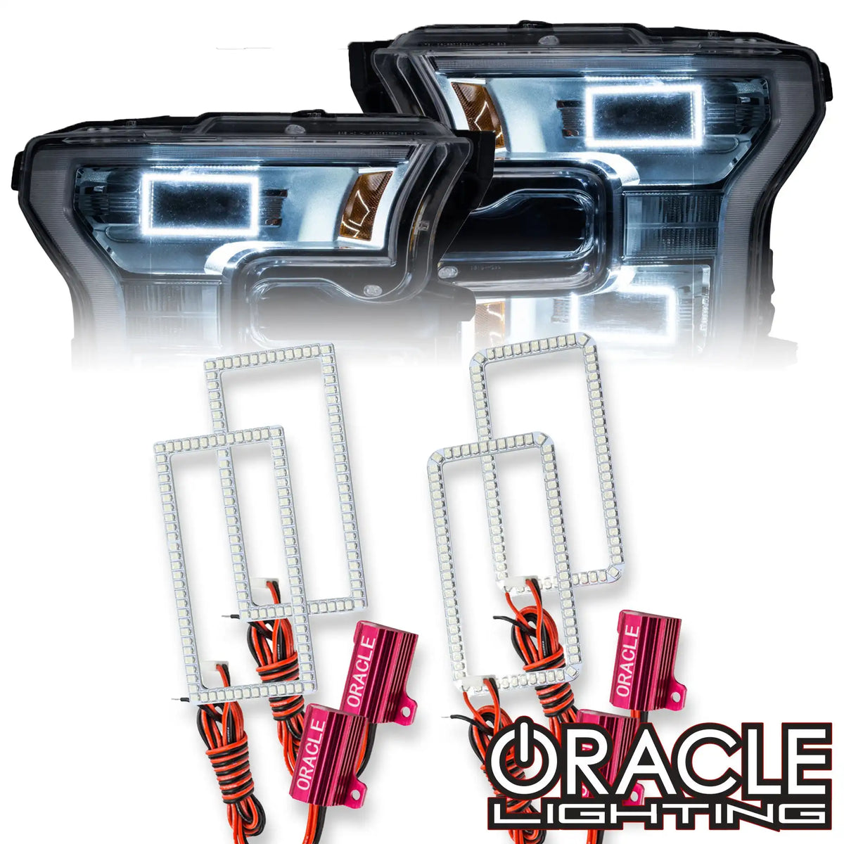 ORACLE Lighting 2015-2017 Ford F-150 Quad Beam Projector LED Headlight Halo  Kit, image size:1200x1200