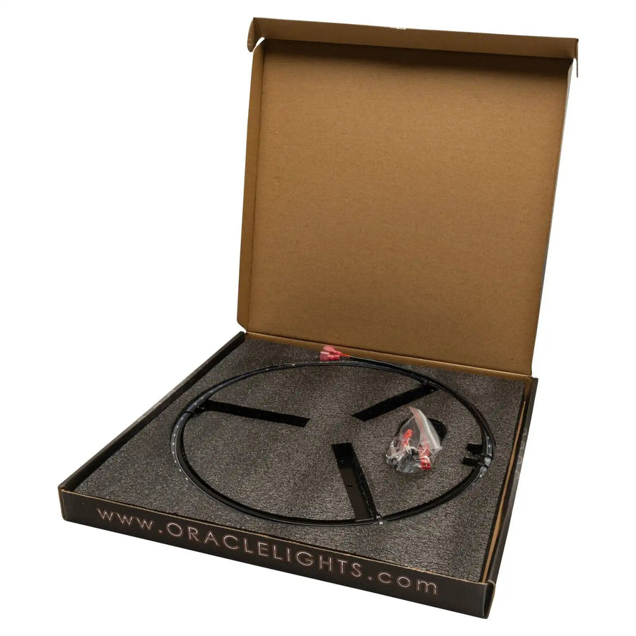 Opened packaging for LED Illuminated Spare Tire Wheel Ring Third Brake Light - Ford Bronco