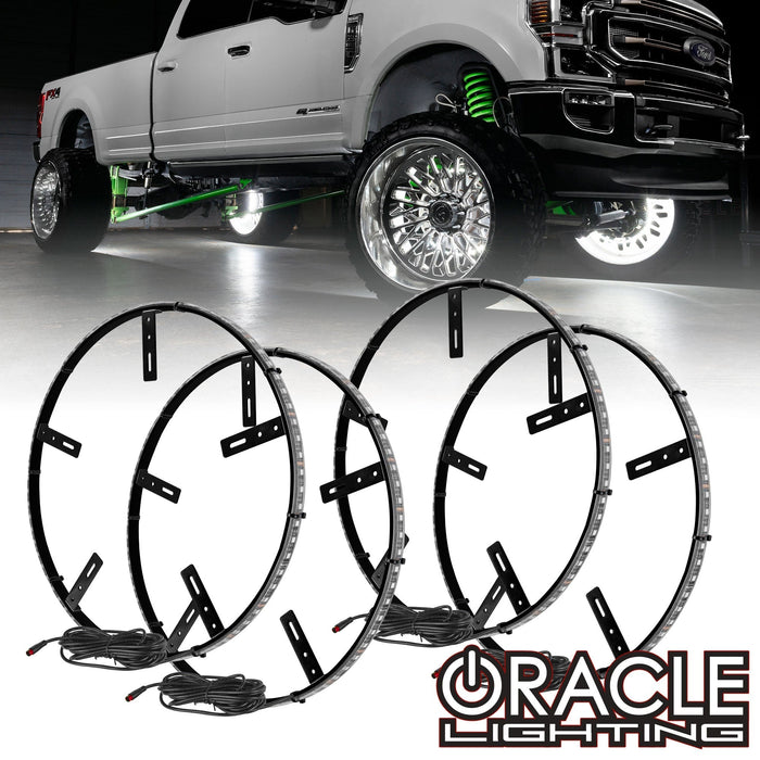 ColorSHIFT RGB+W LED Illuminated Wheel Rings.