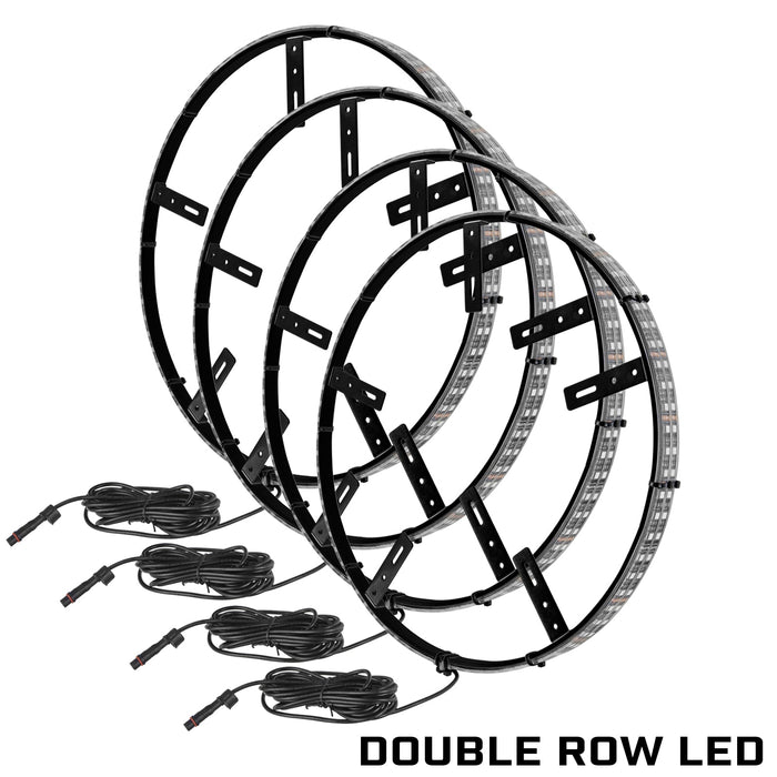 Double row LED wheel rings