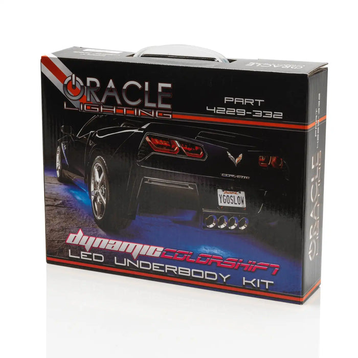 Dynamic ColorSHIFT LED underbody kit packaging.