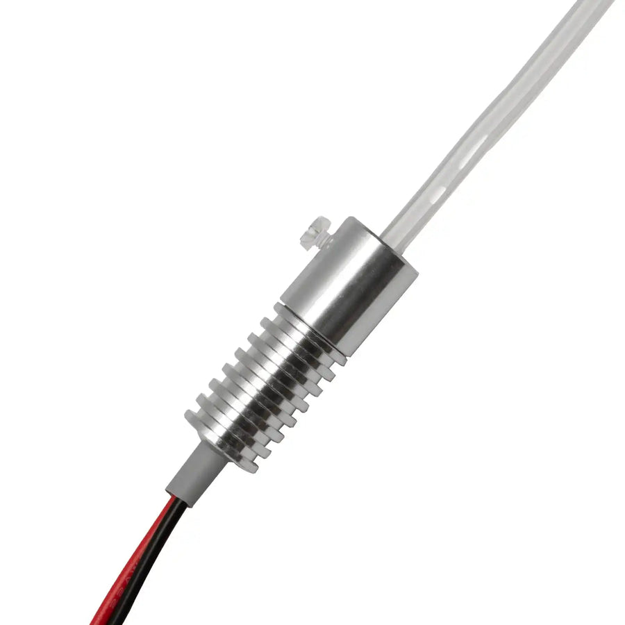 LED light head with fiber optic cable