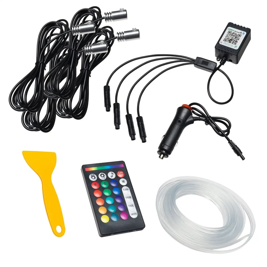 4 piece fiber optic kit.