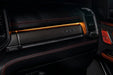 TRX interior dashboard with amber LED lighting