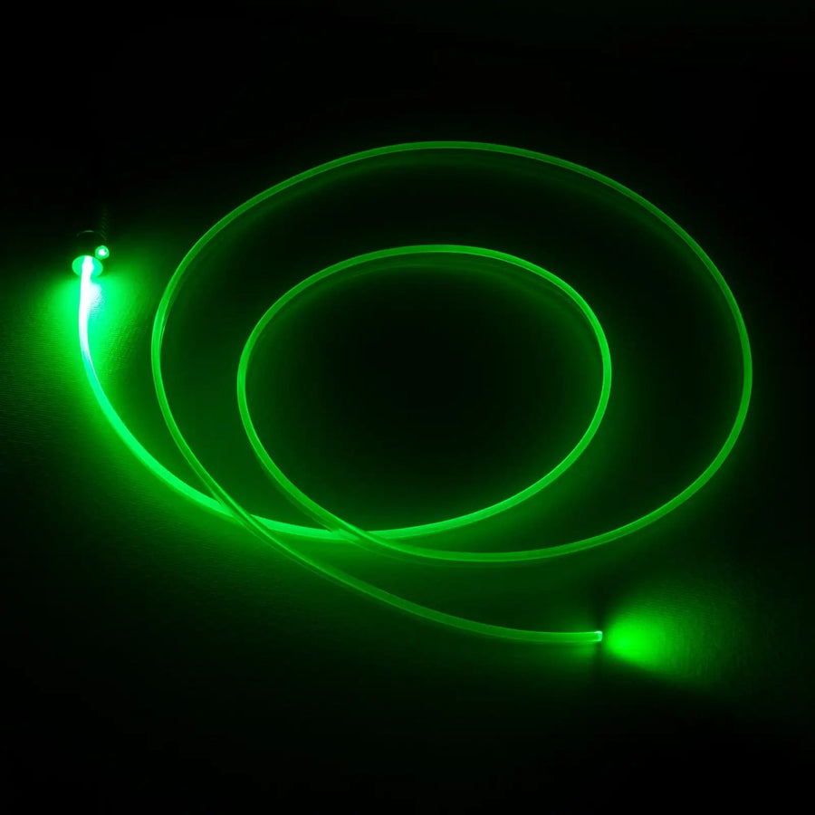 Green Fiber Optic Cable