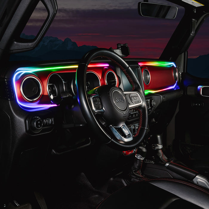 ORACLE Lighting 2018-2023 Jeep Wrangler JL/Gladiator JT Dynamic ColorSHIFT LED Interior Dash Board Kit