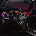 2018-2023 Jeep Wrangler JL/Gladiator JT Dynamic ColorSHIFT LED Interior Dash Board Kit