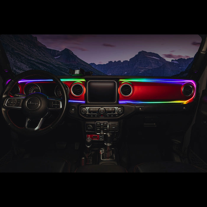 ORACLE Lighting 2018-2023 Jeep Wrangler JL/Gladiator JT Dynamic ColorSHIFT LED Interior Dash Board Kit